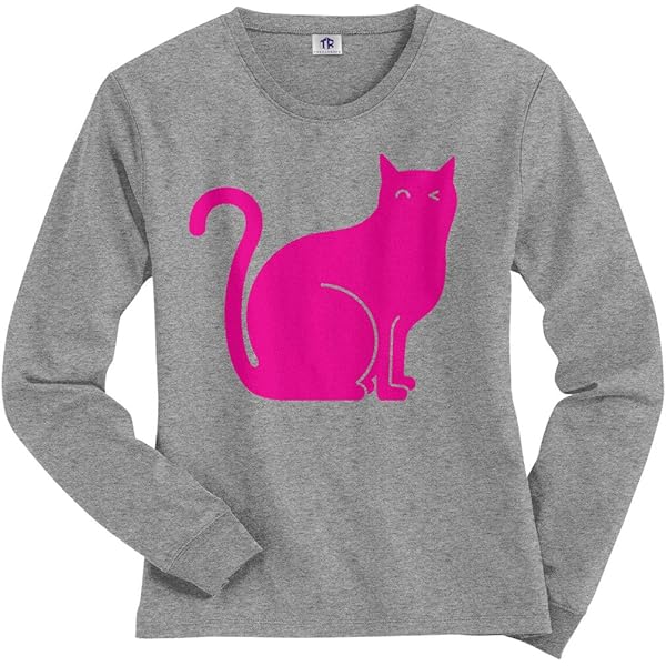 W*t様 FACT POP PUNK CAT LONGSLEEVE Tee <W Amazon.com: Threadrock Women's Kitty Cat Face Long Sleeve T